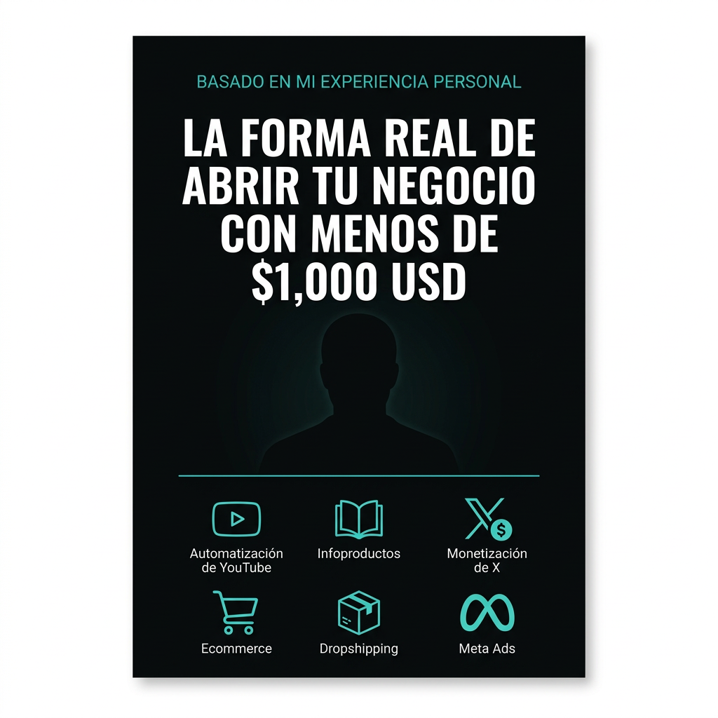 LA FORMA REAL DE ABRIR TU NEGOCIO ONLINE CON MENOS DE 1000USD